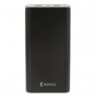 König Powerbank - König - 20.000 mAh (2 poorten, USB A) KNPB20000BL K105005095 König Powerbank - König - 20.000 mAh (2 poorten, USB A) KNPB20000BL K105005095