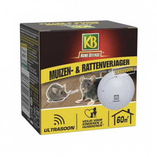 KB Home Defense Muizen- en rattenverjager | KB Home Defense | 60m² (Ultrasoon) HDULT60 K170505013 - 