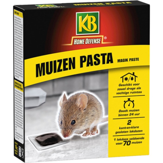 KB Home Defense Muizengif | KB Home Defense | Pasta (2 x 10 gram, Snelwerkend, Inclusief lokdoos, Magik Paste) 8060470100 K170112012 - 