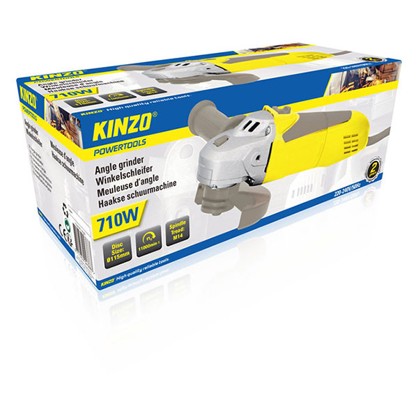 Kinzo Accu slijptol | Kinzo | Ø 115 mm (710W, Netstroom) 871125204388 K101303036 - 3