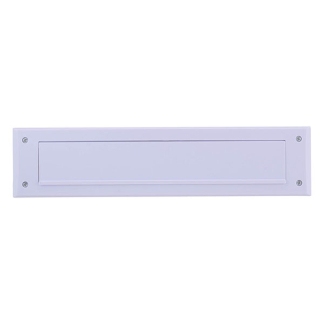 Kinzo Brievenbus tochtafsluiter | Kinzo | 34 x 8 x 1.5 cm (Kunststof, Met borstel en klep, Wit) 871125249888 K100702631