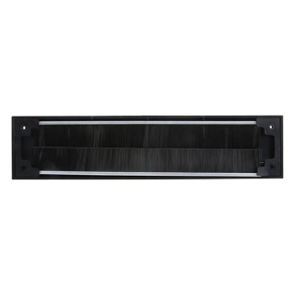 Kinzo Brievenbus tochtafsluiter | Kinzo | 34 x 8 x 1.5 cm (Kunststof, Met borstel en klep, Zwart) 871125249889 K100702632