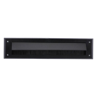 Kinzo Brievenbus tochtafsluiter | Kinzo | 34 x 8 x 1.5 cm (Kunststof, Met borstel en klep, Zwart) 871125249889 K100702632 - 2
