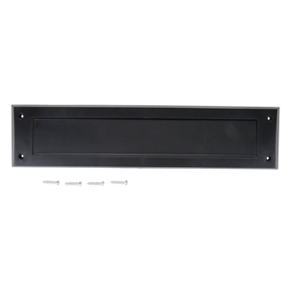 Kinzo Brievenbus tochtafsluiter | Kinzo | 34 x 8 x 1.5 cm (Kunststof, Met borstel en klep, Zwart) 871125249889 K100702632 - 3