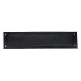 Kinzo Brievenbus tochtafsluiter | Kinzo | 34 x 8 x 1.5 cm (Kunststof, Met borstel en klep, Zwart) 871125249889 K100702632 - 4