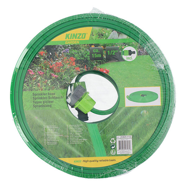Kinzo Druppelslang | Kinzo | 15 meter (Incl. koppelstukken, Groen) 871125227179 K170505393 - 2