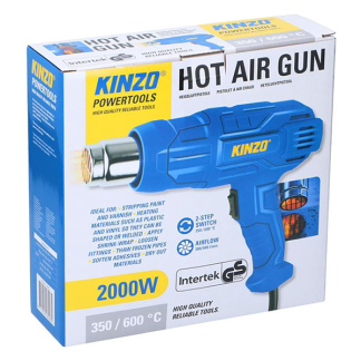 Kinzo Heteluchtpistool | Kinzo | 2000W (2 standen) 871125218228 K101303035 - 2