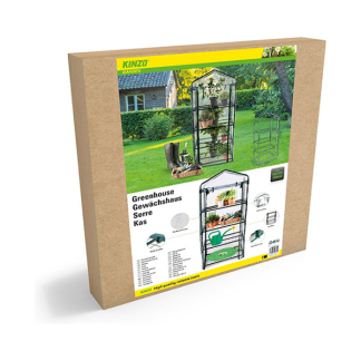 Kinzo Kweekkas | Kinzo | 69 x 49 x 160 cm (4 lagen, Foliekas, Ritssluiting, Doorzichtig) 871125219565 K170501645 - 10