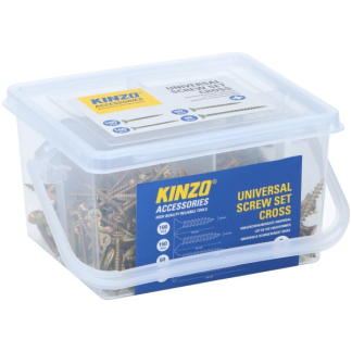 Kinzo Spaanplaatschroef | Kinzo | 350 stuks (Kruiskop Phillips)  K180107506 - 