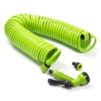 Kinzo Spiraalslang | Kinzo | 15 meter (Incl. sproeikop en koppelstuk) 871125207427 K170505333 - 2