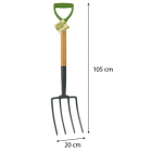 Kinzo Spitvork | Kinzo | 105 cm (4 tanden, D-handgreep) 871125227061 K101303042 - 2