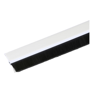 Kinzo Tochtstrip | Kinzo | 1 meter (Borstel, Zelfklevend, Wit/Zwart) 871125249858 K100702628