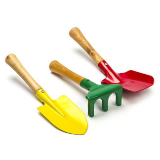Kinzo Tuingereedschapset | Kinzo | 3-delig (Voor kinderen, Hark en schepjes, Hout) 871125201571 K170130319 - 1