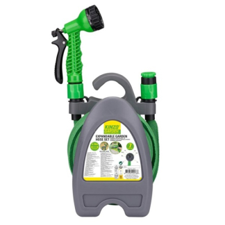 Kinzo Tuinslangset met haspel | Kinzo | 10 meter (Flexibel, 7 standen) 24576 K170113391 - 5