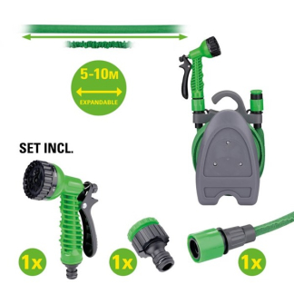 Kinzo Tuinslangset met haspel | Kinzo | 10 meter (Flexibel, 7 standen) 24576 K170113391 - 6