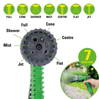 Kinzo Tuinslangset met haspel | Kinzo | 10 meter (Flexibel, 7 standen) 24576 K170113391 - 7