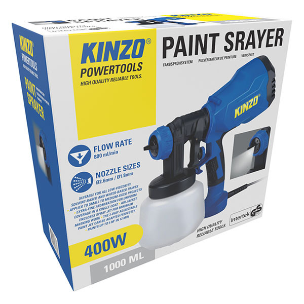 Kinzo Verfspuit | Kinzo | 1 liter inhoud (400W, Netstroom) 871125223680 K170103276 - 4