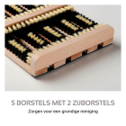 Kinzo Voetenveger | Gardalux | 35 x 26 (Hout, Anti-slip, Zijborstels, Lichtgewicht) 871125253749 K101303030 - 3