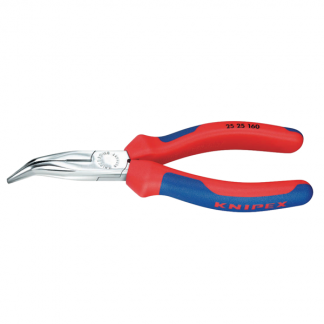 Knipex Radiotang | Knipex | 16 cm (Gebogen, Type 2, Rood/Blauw) 2525160 K100111004 - 1