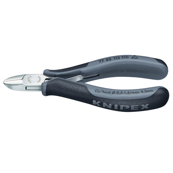 Knipex Zijsnijtang | Knipex | 11.5 cm (60 HRC, ESD) 7702115ESD K100108004 - 1