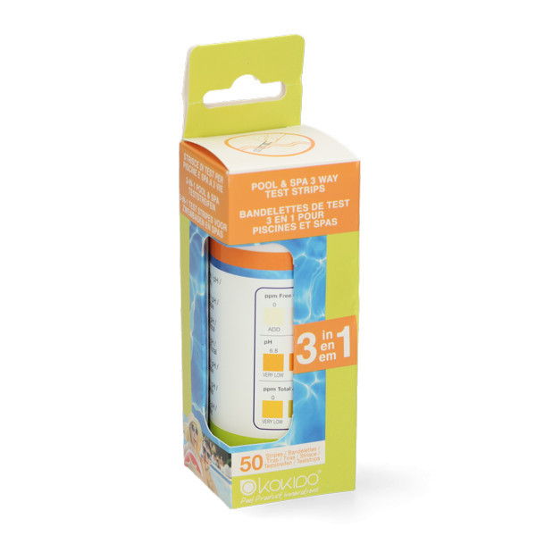 Kokido Teststrips zwembad | Kokido (50 strips, pH, Chloor, Alkaliteit) 15911381KID K180107482 - 3