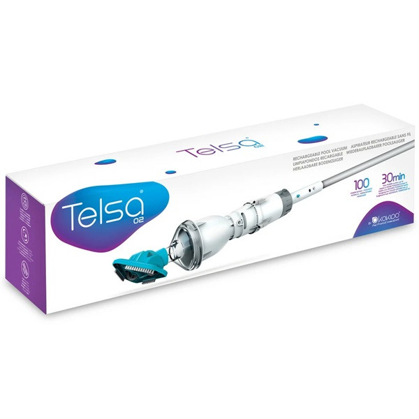 Kokido Zwembad stofzuiger | Kokido | Telsa 2 (Oplaadbaar, Telescoopsteel, 0.42 liter) 15901958KID K170115425 - 2