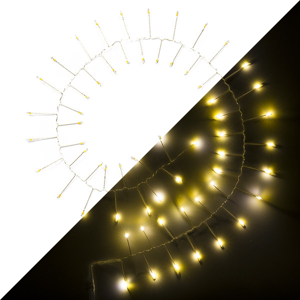 Konstsmide Clusterverlichting op batterijen | 1.5 meter | Konstsmide (60 leds, Druppels, Timer, Binnen, Extra warm wit) 1465-890 K150302867 - 1