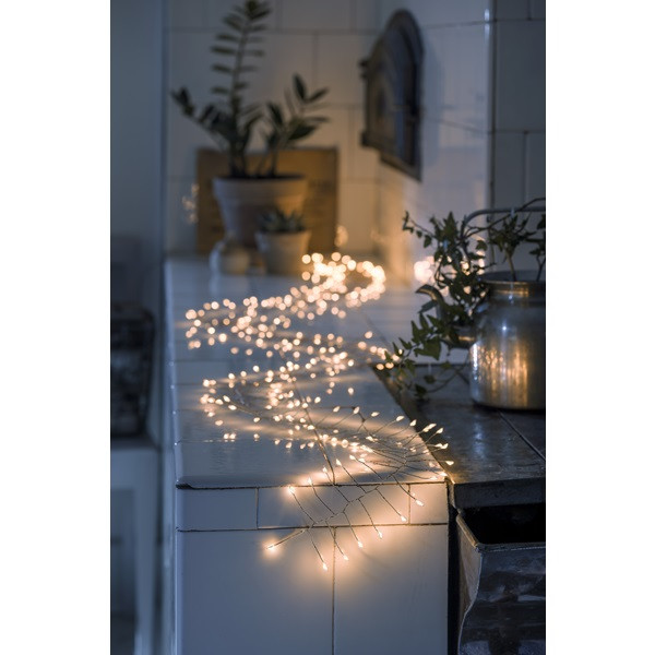 Konstsmide Clusterverlichting op batterijen | 1.5 meter | Konstsmide (60 leds, Druppels, Timer, Binnen, Extra warm wit) 1465-890 K150302867 - 5