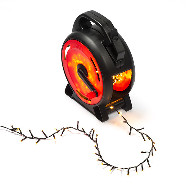 Konstsmide Clusterverlichting op haspel | 18.8 meter | Konstsmide (400 leds, Binnen/Buiten, Extra warm wit) 3844-800 K150303810 - 2