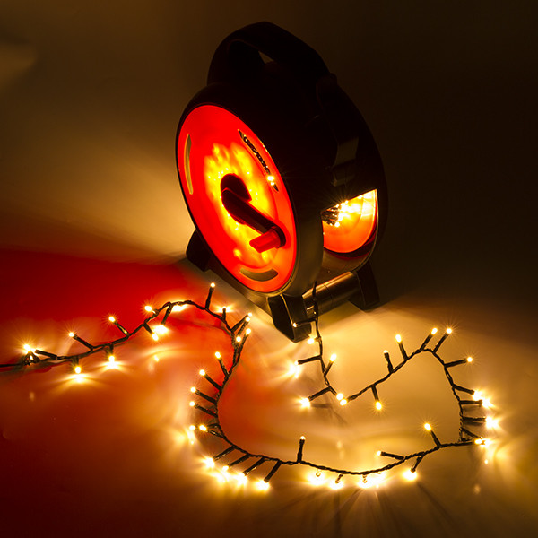 Konstsmide Clusterverlichting op haspel | 23.2 meter | Konstsmide (600 leds, Binnen/Buiten, Extra warm wit) 3846-800 K150303811 - 3