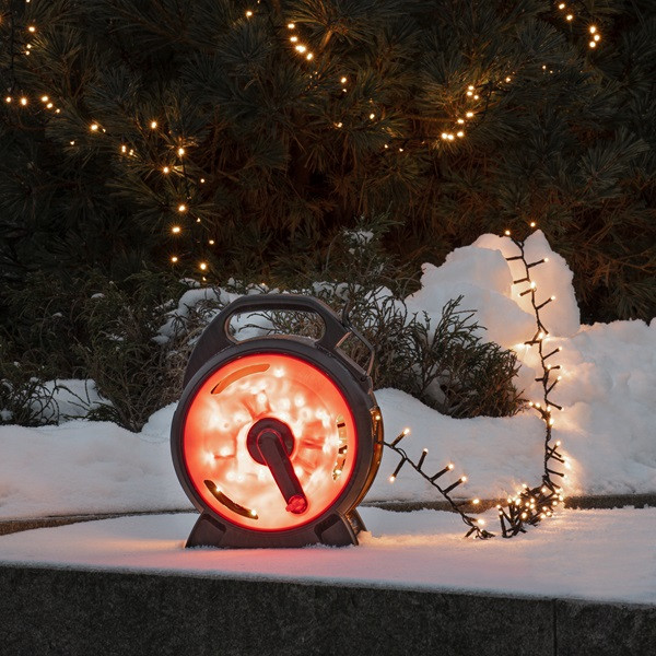 Konstsmide Clusterverlichting op haspel | 23.2 meter | Konstsmide (600 leds, Binnen/Buiten, Extra warm wit) 3846-800 K150303811 - 7