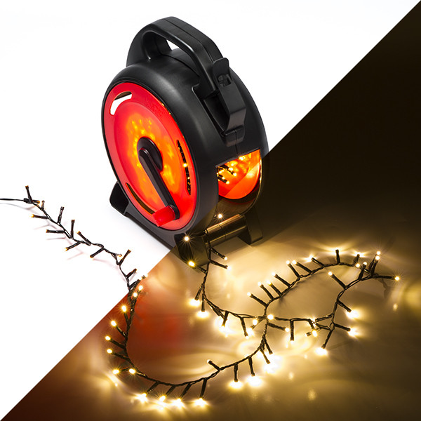 Konstsmide Clusterverlichting op haspel | 27.6 meter | Konstsmide (800 leds, Binnen/Buiten, Extra warm wit) 3848-800 K150303812 - 1