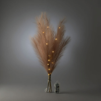 Konstsmide Decoratieve tak met verlichting | Konstsmide | 50 cm (28 leds, Pluim, Batterijen, Timer, Binnen, Bruin) 3117-970 K151001620 - 3