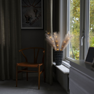 Konstsmide Decoratieve tak met verlichting | Konstsmide | 50 cm (28 leds, Pluim, Batterijen, Timer, Binnen, Bruin) 3117-970 K151001620 - 8