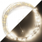 Draadverlichting | 14.9 meter | Konstsmide (100 leds, Druppels, Zilver, Binnen)