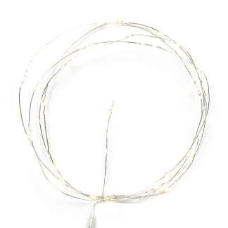 Konstsmide Draadverlichting op batterijen | 2.4 meter | Konstsmide (20 leds, Druppels, Timer, Binnen) 1460-190 K150302877 - 2