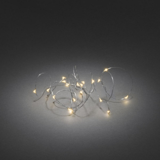 Konstsmide Draadverlichting op batterijen | 2.4 meter | Konstsmide (20 leds, Druppels, Timer, Binnen) 1460-890 K170203124 - 1