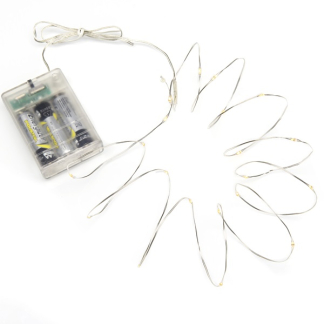 Konstsmide Draadverlichting op batterijen | 4.4 meter | Konstsmide (40 leds, Druppels, Timer, Binnen) 1461-190 K150302878 - 4