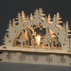 Konstsmide Houten kerstfiguur | Kerstman in bos | Konstsmide (LED, Batterijen, 15 x 4.8 x 10 cm) 3236-100 K150303724 - 3