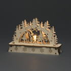 Konstsmide Houten kerstfiguur | Kerstman in bos | Konstsmide (Led, Batterijen, 15 x 4.8 x 10 cm) 3236-100 K150303724 - 2