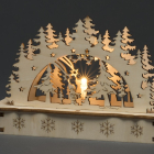 Konstsmide Houten kerstfiguur | Kerstman in bos | Konstsmide (Led, Batterijen, 15 x 4.8 x 10 cm) 3236-100 K150303724 - 3