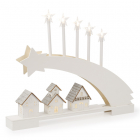 Konstsmide Houten kerstfiguur | Kerstster met huisjes | Konstsmide (8 LEDs, Batterijen, Timer, 5 x 45 x 37 cm) 3284-210 K150303730 Konstsmide Houten kerstfiguur | Kerstster met huisjes | Konstsmide (8 LEDs, Batterijen, Timer, 5 x 45 x 37 cm) 3284-210 K150303730