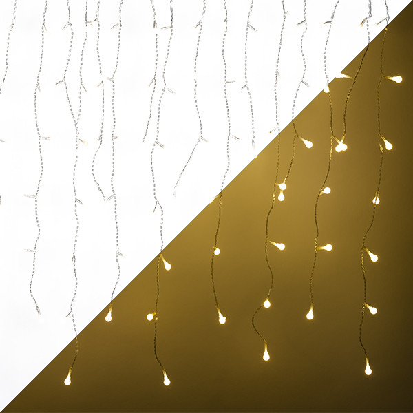 Konstsmide IJspegelverlichting | 15.1 meter | Konstsmide (200 leds, Bolvormig, Binnen/Buiten, Warm wit) 3672-103 K150302817 - 1