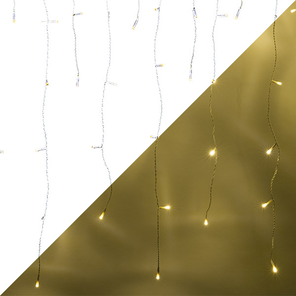 Konstsmide IJspegelverlichting op batterijen | 3.5 meter | Konstsmide (80 leds, Schemersensor, Timer, Binnen/Buiten, Extra warm wit) 3739-802 K150302837 - 1