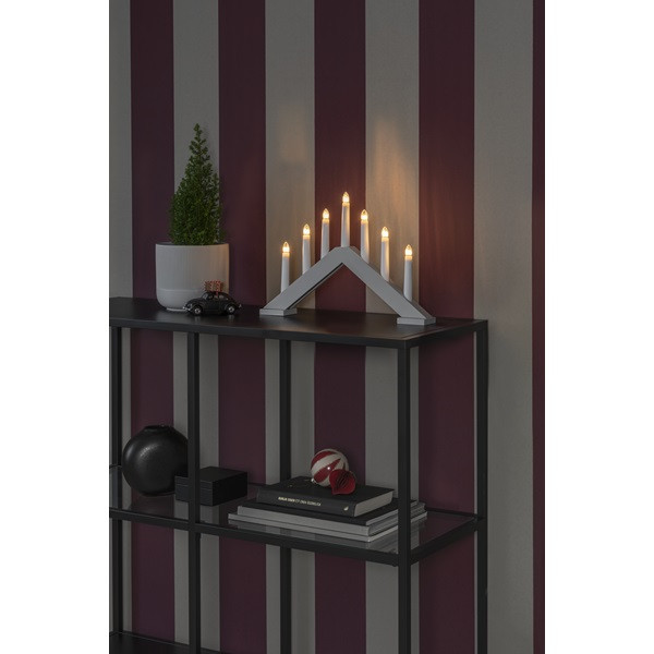 Konstsmide Kaarsenbrug | Konstsmide | 40.5 x 5 x 26.5 cm (7 leds, Beige, Hout) 3985-975 K150303763 - 3