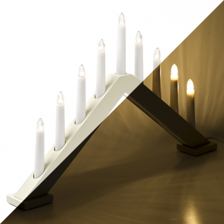 Konstsmide Kaarsenbrug | Konstsmide | 50.6 x 5 x 32 cm (9 leds, Beige, Hout) 3984-975 K150303765