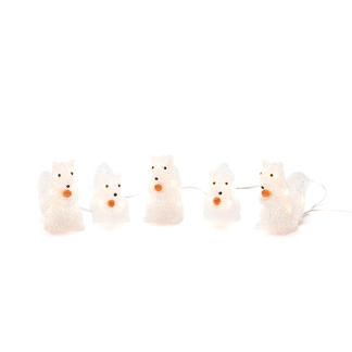 Konstsmide Kerstfiguur eekhoorn | Konstsmide | 12 cm | 5 stuks (5x8 leds, Acryl, Binnen/Buiten) 6287-103 K151001237