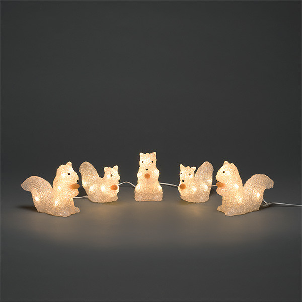 Konstsmide Kerstfiguur eekhoorn | Konstsmide | 12 cm | 5 stuks (5x8 leds, Acryl, Binnen/Buiten) 6287-103 K151001237 - 4