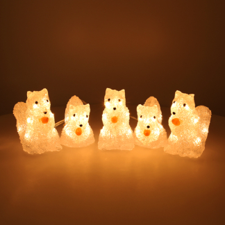 Konstsmide Kerstfiguur eekhoorn | Konstsmide | 12 cm | 5 stuks (5x8 leds, Acryl, Binnen/Buiten) 6287-103 K151001237 - 3
