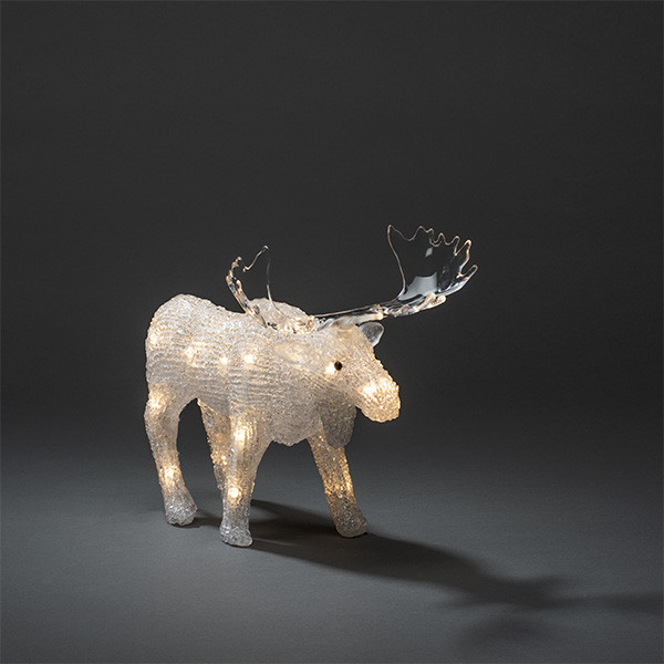 Konstsmide Kerstfiguur eland | Konstsmide | 27 x 21 cm (24 leds, Batterijen, USB, Timer, Binnen/Buiten) 6225-103 K151001235 - 3